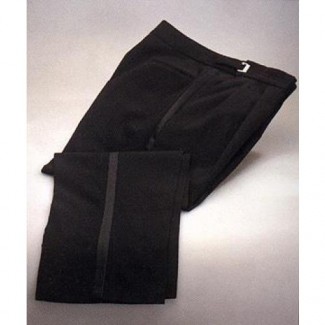 100% Worsted Wool Tuxedo Trousers
