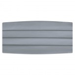 Satin Silver Cummerbund