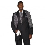 Mens Black 2 Button Tuxedo