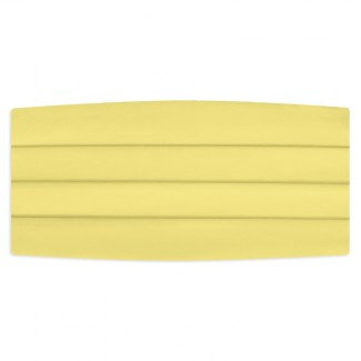 Satin Canary Yellow Cummerbund