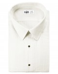 Ivory Enzo Laydown Tuxedo Shirt by Cardi