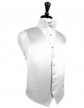 White Silk Tuxedo Vest