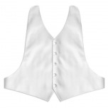 White Backless Vest
