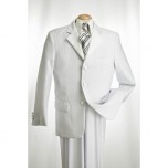 White Shadow Stripe  Tuxedo