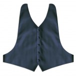 Victorian  Blue Backless Vest