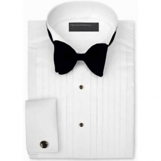 Wing Tuxedo Shirt by Perry Ellis