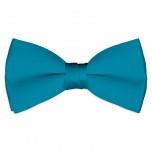 Satin Carribian Blue Bowtie