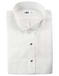White Lucca Wingtip Tuxedo Shirt by Cardi
