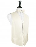 Ivory Herringbone Tuxedo Vest