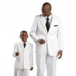 Mens White 1 Button Tuxedo