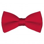 Satin Red Bowtie