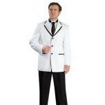 Mens White Tuxedo with Black Frame